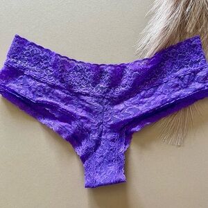 VS Victoria’s Secret The Lacie Purple Shimmer Cheeky Panties
